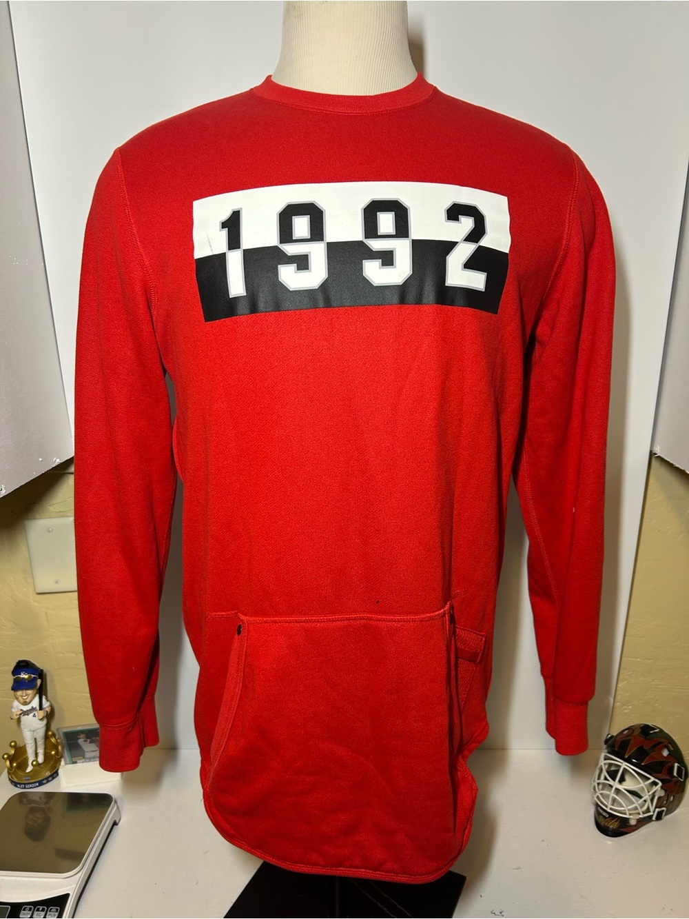 Red Nike air Graphic Crewneck Sweatshirt - Men's